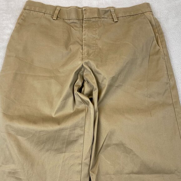 Dockers Mens Pants 32x32 Straight Fit D2 Khaki Straight Leg Flat Front Workwear - Picture 7 of 10